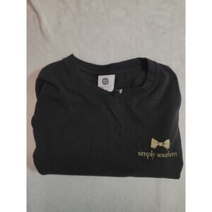 Simply Southern NWOT Sweater Womens Medium Black Long Sleeve Bible Christmas